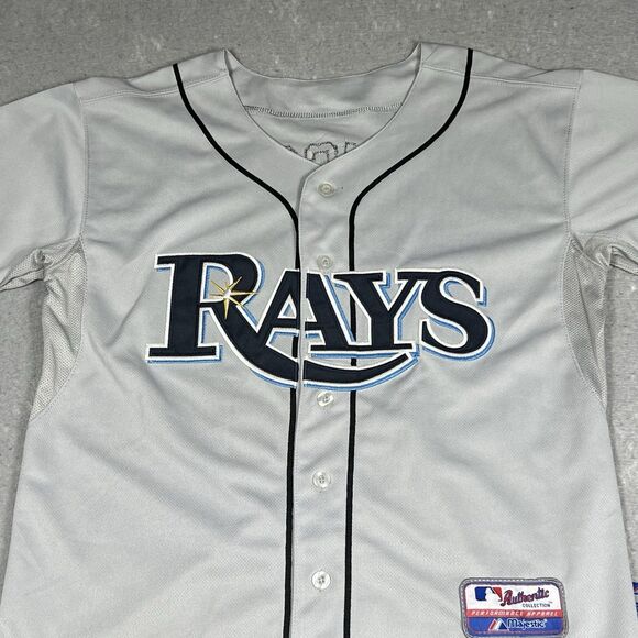 Tampa Bay Rays MLB Authentic Majestic Jersey Evan Longoria #3 Men SZ 48 Medium - Picture 5 of 11